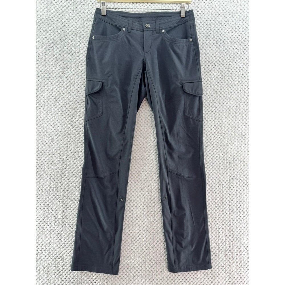 KUHL Splash Roll-Up Cargo Pants Womens 2R Gray Outdoor Hiking Camping